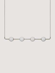 Mondgeblazen LED hanglamp Audrey Linear