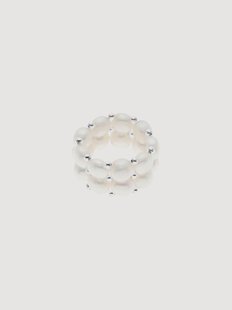 Slanke ring Kaya met parels