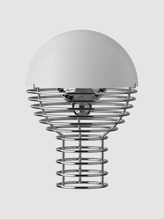 Kleine dimbare LED-tafellamp Wire, Design Verner Panton