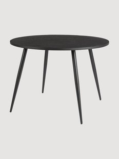 Ronde eettafel Mo met teakhouten tafelblad, &Oslash; 110 cm
