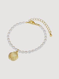 Vergulde armband Mireia met parels
