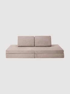 Handgemaakte modulaire ribfluwelen 3-zitsbank Funzy