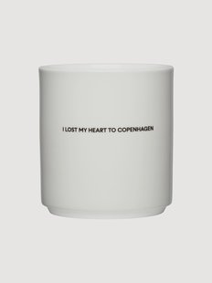 Kopje I Lost My Heart met opschrift
