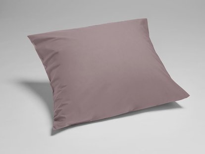 Yumeko Kussensloop percal katoen mauve 65x65 100% biologisch en fairtrade katoen, percal geweven