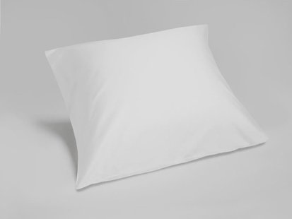 Yumeko Kussensloop katoen satijn pure white 65x65 100% biologisch en fairtrade katoen, satijn geweven