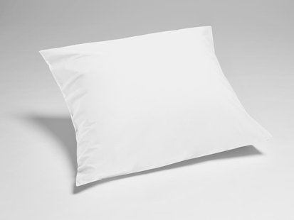 Yumeko Kussensloop percal katoen pure white 65x65 100% biologisch en fairtrade katoen, percal geweven