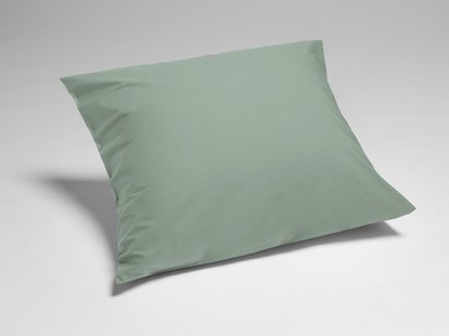 Yumeko Kussensloop percal katoen jade green 65x65 100% biologisch en fairtrade katoen, percal geweven