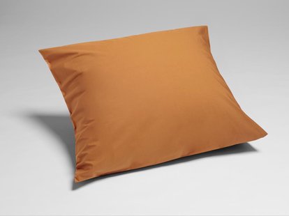 Yumeko Kussensloop percal katoen ochre yellow 65x65 100% biologisch en fairtrade katoen, percal geweven