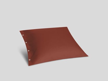 Yumeko Kussensloop flanel red velvet 65x65 100% biologisch katoen, flanel (licht geborsteld)