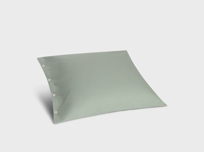 Yumeko Kussensloop flanel pale green 65x65 100% biologisch katoen, flanel (licht geborsteld)