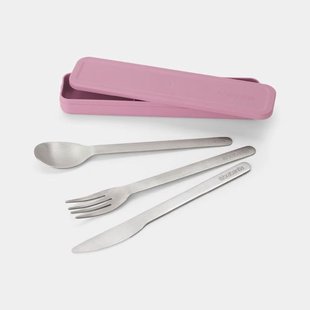 Brabantia Make En Take Bestekset 3 Delig Lilac Pink