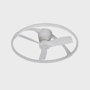 Nepal Mini LED plafondventilator, app, wit - Mantra Mantra Iluminación - Woonkamer - Modern - Metaal - Ring