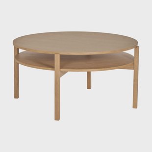 1898 Lid salontafel Witgepigmenteerd eikenhout, Ø90 cm