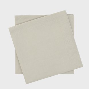 Scandi Essentials Plain papieren servet Beige, 20-pack, 40x40 cm