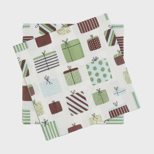 Scandi Essentials Gift papieren servet multi, 20-pack, 33x33 cm