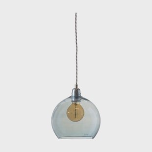 EBB & FLOW Rowan hanglamp M, Ø 22 cm. Topaz blue