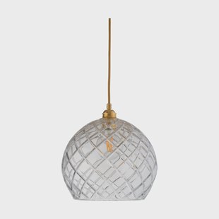 EBB & FLOW Rowan hanglamp groot, Ø 28 cm. Crystal, large check