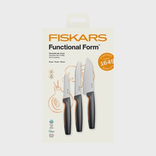 Fiskars Functional Form messenset favoriet Roestvrij staal, 3 delen