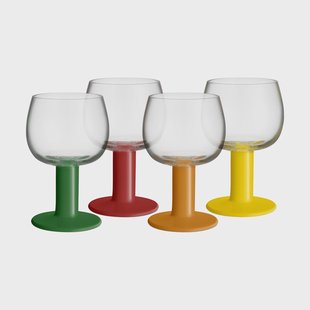 Kosta Boda Fars glas Gemengde kleuren, 40 cl, 4-pack