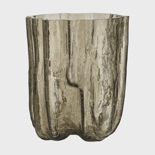 Kosta Boda Crackle vaas 27 cm taupe