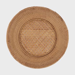 Pick a Poppy Classic Rattan placemat Natural, 33 cm