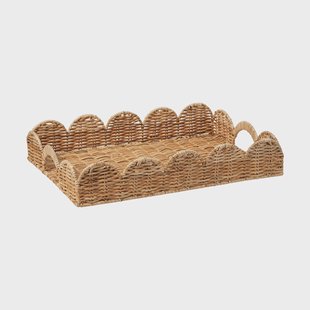 Pick a Poppy Classic Scallop dienblad Natural, 30x40 cm