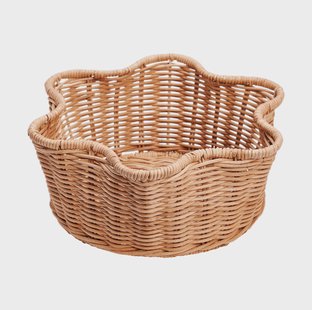Pick a Poppy Rattan Round mand Natural, 23 cm