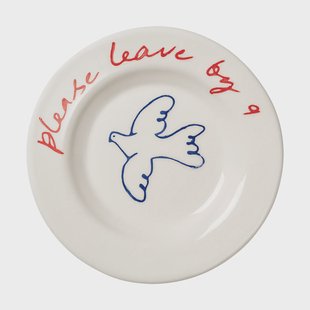 Pick a Poppy Bird Tapas bord Blue, 15 cm