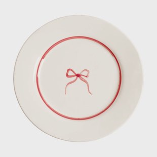 Pick a Poppy Bow saladebord Donkerroze, 22 cm