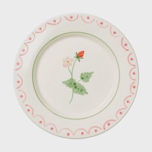 Pick a Poppy Cottage flower Wild Strawberry saladebord Red, 22 cm