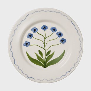 Pick a Poppy Madelen Möllard Pansy bord Blue, 28 cm