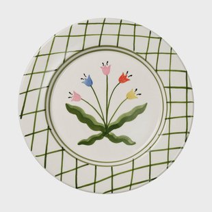 Pick a Poppy Madelen Möllard Tulip bord Green, 28 cm