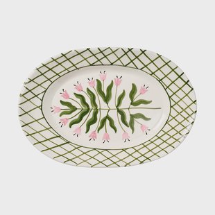 Pick a Poppy Madelen Möllard Tulip serveerschaal Green, 38,5 cm