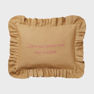 Pick a Poppy Quote kussen Harvest yellow, 30x40 cm
