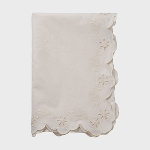 Pick a Poppy Lace tafellaken offwhite, 180x250 cm