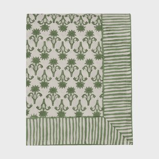 Pick a Poppy Lily tafelkleed Green, 250x150 cm