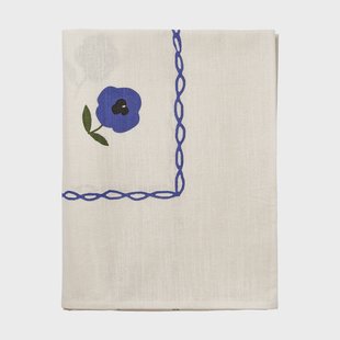 Pick a Poppy Madelen Möllard Pansy tafellaken Blue, 350x150 cm