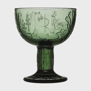 Moomin Arabia Mystikens skog Moomin kom Donkergroen, Ø14 cm