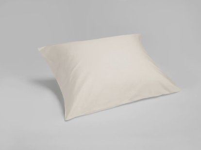 Yumeko Kussensloop katoen satijn natural 65x65 100% biologisch katoen, satijn geweven