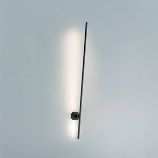 Grafo LED wandlamp, zwart, hoogte 117 cm - PURE Pure Grafo - Woonkamer - Modern - Metaal