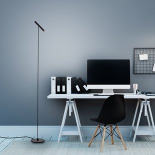 Tutua LED vloerlamp, sensordimmer, zwart - PURE Pure Tutua - Woonkamer - Modern - Metaal