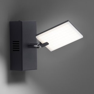 Mira LED wandlamp, black pearl, CCT - PURE - Woonkamer - Modern - Metaal - Hoekig