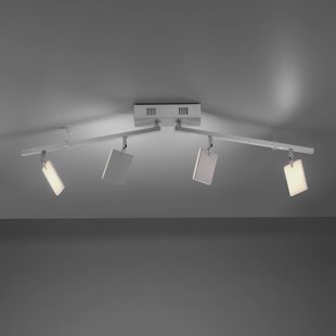 Mira plafondlamp, diamond, 4-lamps, afstandsbediening, CCT - PURE - Woonkamer - Modern - Metaal - Meerdere lampen