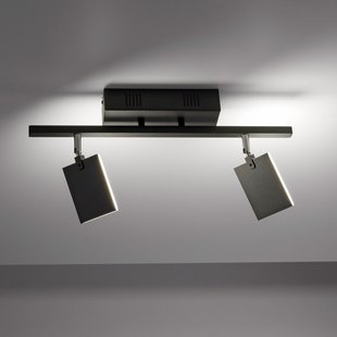 Mira plafondlamp, black pearl, 2-lamps, afstandsbediening, CCT - PURE - Woonkamer - Modern - Metaal - Meerdere lampen