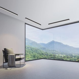 Lines Straight LED plafondlamp, grafiet, 110 cm, CCT - PURE PURE Lines Straight - Woonkamer - Modern - Metaal - Hoekig