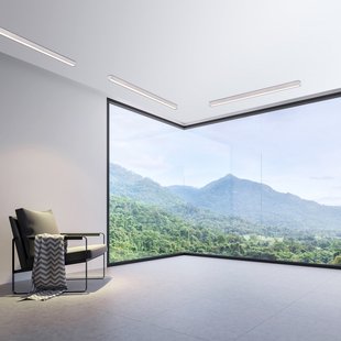 Lines Straight LED plafondlamp, diamond, 110 cm, CCT - PURE PURE Lines Straight - Woonkamer - Modern - Metaal - Hoekig