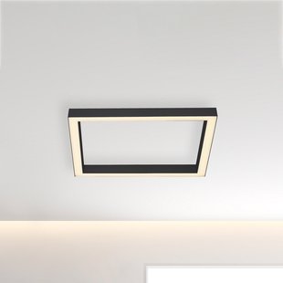 Lines Square LED plafondlamp, grafiet, 55 cm, CCT - PURE PURE Lines Square - Woonkamer - Modern - Metaal - Hoekig
