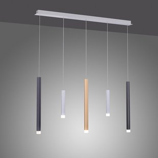 Gemin LED hanglamp, veelkleurig, 5-lamps - PURE - Woonkamer - Modern - Metaal - Meerdere lampen