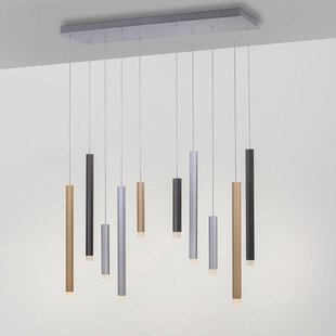 Gemin LED hanglamp, veelkleurig, 10-lamps - PURE - Woonkamer - Modern - Metaal - Meerdere lampen