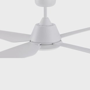 Aria LED plafondventilator, wit, stil, 122 cm - Beacon Beacon Lighting - Woonkamer - Modern - Kunststof